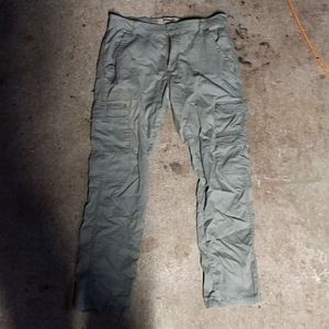 Wrangler Authentics Mens Size 30x30 Regular Taper Olive Cargo Pants